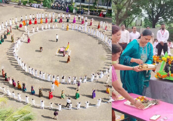 डॉ.उल्हास पाटील वैद्यकिय महाविद्यालय परिसरात चिमुकले विठठल नामात झाले दंग