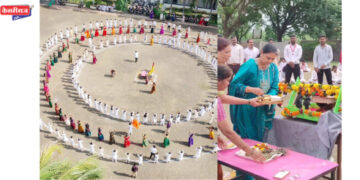 डॉ.उल्हास पाटील वैद्यकिय महाविद्यालय परिसरात चिमुकले विठठल नामात झाले दंग