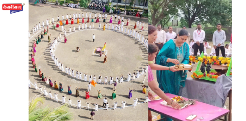 डॉ.उल्हास पाटील वैद्यकिय महाविद्यालय परिसरात चिमुकले विठठल नामात झाले दंग