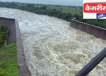 अंजनी धरणातून ५५०० क्युसेक्स पाण्याचा विसर्ग सुरू