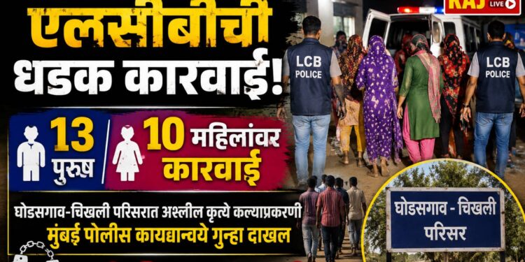 मुक्ताईनगर तालुक्यात एलसीबीची धडक कारवाई; १३ पुरुष व १० महिलांवर कारवाई