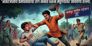आंतरजातीय प्रेमविवाहाचा राग मनात धरून मेहुण्यावर जीवघेणा हल्ला