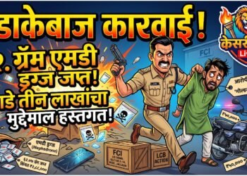 जळगाव पोलिसांची धडाकेबाज कारवाई; ६२ ग्रॅम एमडी ड्रग्जसह साडेतीन लाखांचा मुद्देमाल जप्त!