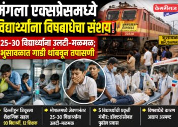 मंगला एक्सप्रेसमध्ये विद्यार्थ्यांना विषबाधेचा संशय; भुसावळात गाडी थांबवून वैद्यकीय तपासणी