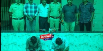 मंगलमूर्ती हाइट्सच्या पार्किंगमधून चोरीला गेलेल्या दोन मशीन हस्तगत; दोघे संशयित ताब्यात