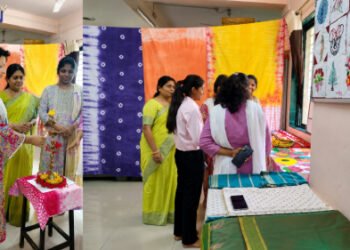 डॉ. वर्षा पाटील वुमन्स कॉलेज ऑफ होम सायन्समध्ये राष्ट्रीय हातमाग दिन उत्साहात