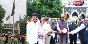 पालकमंत्री गुलाबराव पाटील यांच्या हस्ते ध्वजारोहण