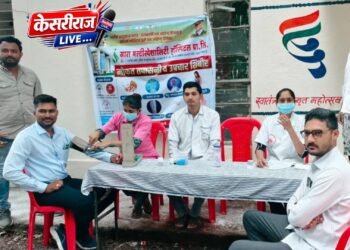 म्हसावद येथे गजानन महाराज वर्धापन दिनानिमित्त आरोग्य शिबिर