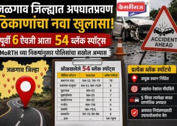 जळगाव जिल्ह्यात ६ ऐवजी तब्बल ५४ ‘ब्लॅक स्पॉट्स’; पोलिसांचा अपघातप्रवण ठिकाणांचा नव्याने सखोल अभ्यास