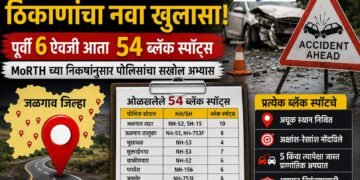 जळगाव जिल्ह्यात ६ ऐवजी तब्बल ५४ ‘ब्लॅक स्पॉट्स’; पोलिसांचा अपघातप्रवण ठिकाणांचा नव्याने सखोल अभ्यास