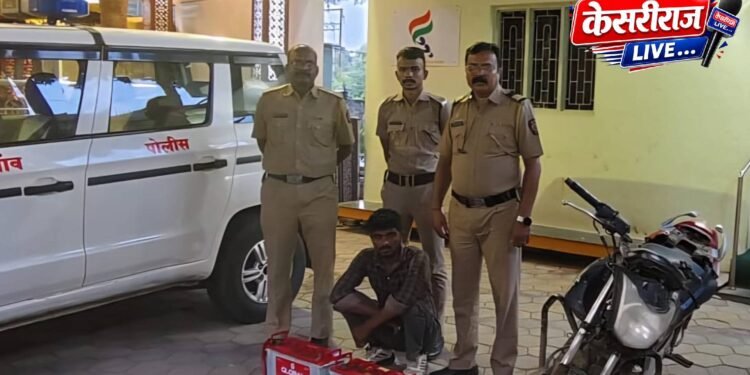 ट्रकच्या बॅटऱ्या चोरणारा जाळ्यात; एक अटकेत, एक पसार