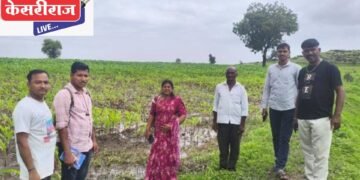 अतिवृष्टीचा फटका : भडगाव तालुक्यात नुकसानग्रस्त शेतीचे पंचनामे सुरू