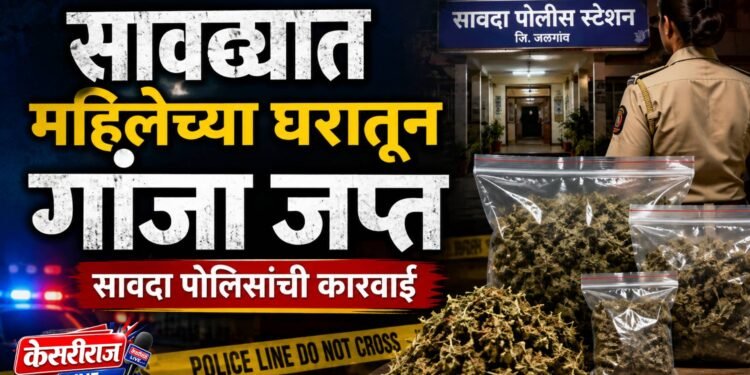 सावद्यात महिलेच्या घरातून गांजा जप्त; सावदा पोलिसांची कारवाई