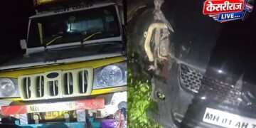 भाविकांच्या वाहनाला स्विफ्ट कारची जोरदार धडक; १२ जखमी
