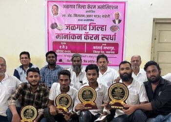 स्व. बबन भाऊ बाहेती स्मृती जिल्हा मानांकन कॅरम स्पर्धेत नईम अन्सारी विजेता