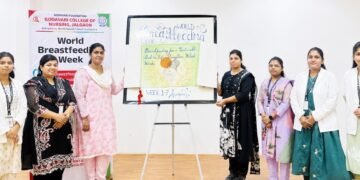 जागतिक स्तनपान सप्ताह निमित्त गोदावरी कॉलेज ऑफ नर्सिंगमध्ये विविध उपक्रम