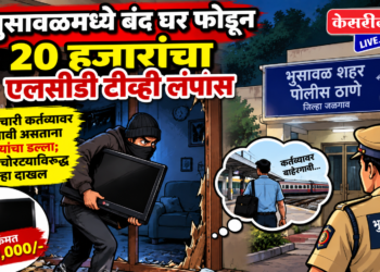 भुसावळमध्ये बंद घर फोडून २० हजारांचा एलसीडी टीव्ही लंपास
