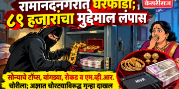 रामानंदनगरात घरफोडी; ८९ हजारांचा मुद्देमाल लंपास