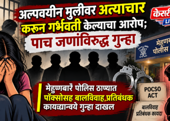 अल्पवयीन मुलीवर अत्याचार करून गर्भवती केल्याचा आरोप; पाच जणांविरुद्ध गुन्हा