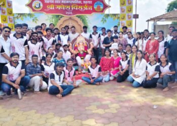 डॉ. उल्हास पाटील कॉलेज ऑफ फिजिओथेरपीमध्ये  फिजिओ गणेशा २०२६ – विसर्जन