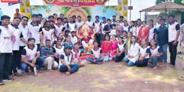 डॉ. उल्हास पाटील कॉलेज ऑफ फिजिओथेरपीमध्ये  फिजिओ गणेशा २०२६ – विसर्जन