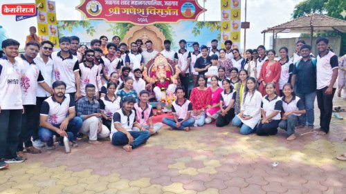 डॉ. उल्हास पाटील कॉलेज ऑफ फिजिओथेरपीमध्ये फिजिओ गणेशा २०२६ – विसर्जन