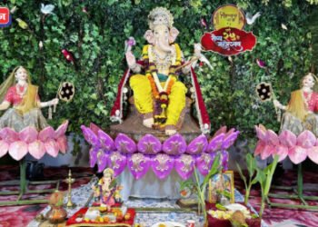 रौप्य महोत्सवी वर्षात ‘पिंप्राळ्याचा राजा’ची पर्यावरणपूरक मूर्ती; २५ वर्षांची समाजसेवेची परंपरा कायम