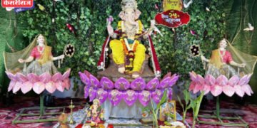 रौप्य महोत्सवी वर्षात ‘पिंप्राळ्याचा राजा’ची पर्यावरणपूरक मूर्ती; २५ वर्षांची समाजसेवेची परंपरा कायम