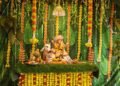 गोदावरी कॉलेज ऑफ नर्सिंगमध्ये गणरायाचे जल्लोषात आगमन