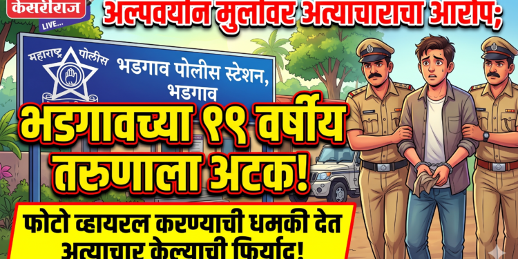 अल्पवयीन मुलीवर अत्याचाराचा आरोप; भडगावच्या १९ वर्षीय तरुणाला अटक