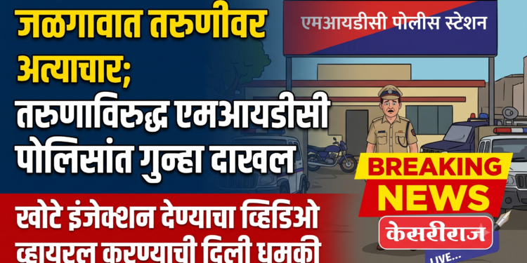 जळगावात तरुणीवर अत्याचाराचा आरोप; तरुणाविरुद्ध एमआयडीसी पोलिसांत गुन्हा
