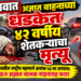 जळगावात अज्ञात वाहनाच्या धडकेत ४२ वर्षीय शेतकऱ्याचा मृत्यू