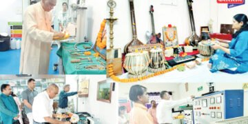महादेव, डॉ. उल्हास पाटील रूग्णालयात शस्त्र, साहित्य पूजन