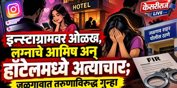 इन्स्टाग्रामवर ओळख, लग्नाचे आमिष अन् हॉटेलमध्ये अत्याचार; जळगावात तरुणाविरुद्ध गुन्हा