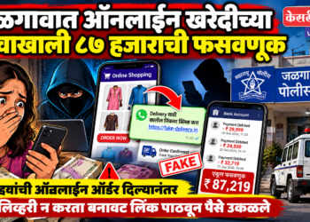 जळगावात ऑनलाइन खरेदीच्या नावाखाली ८७ हजारांची फसवणूक