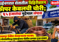 मुक्ताईनगरात शेतातील विहिरीवरून कॉपर केबलची चोरी; १५ हजारांचा मुद्देमाल लंपास